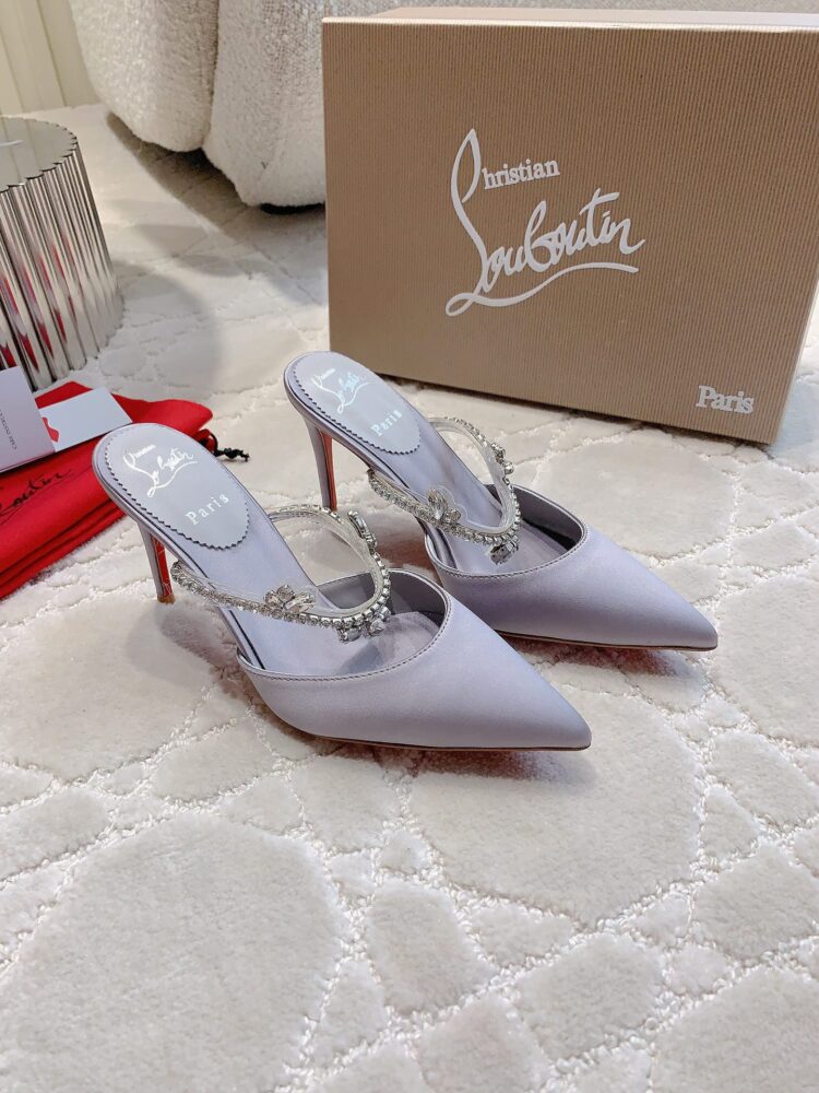 Guốc Christian Louboutin 10432000 H8.5  34/40 - Hình ảnh 7