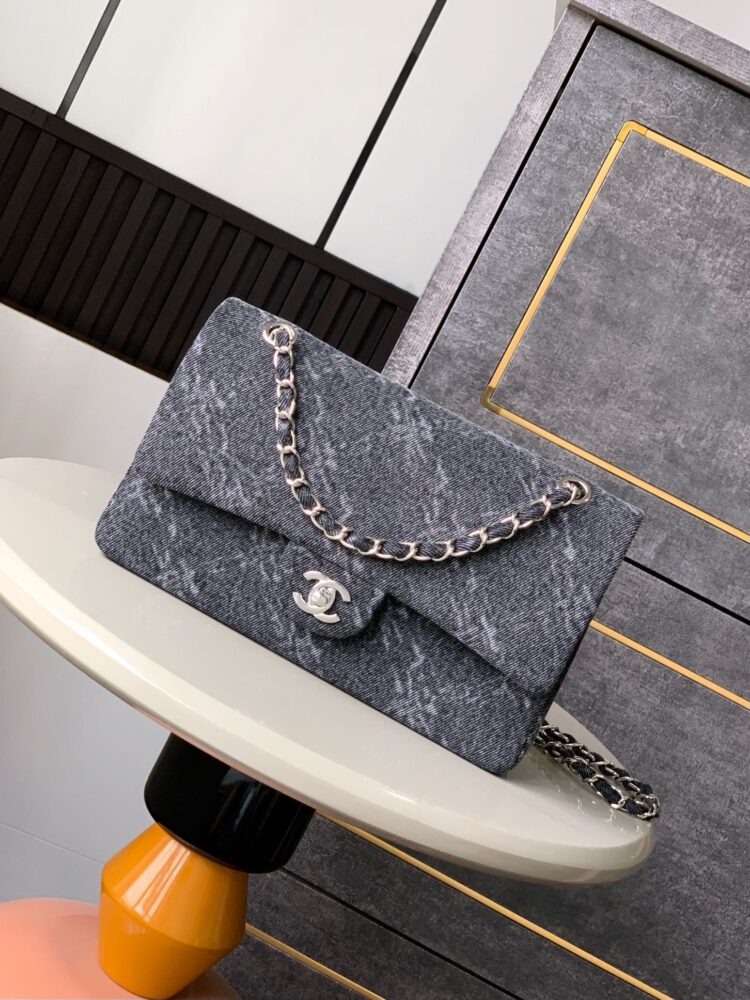 Túi C• hanel Classic Denim 25.5cm