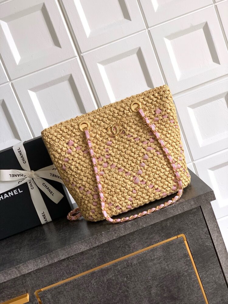 Túi C• hanel Shopping Bag cói