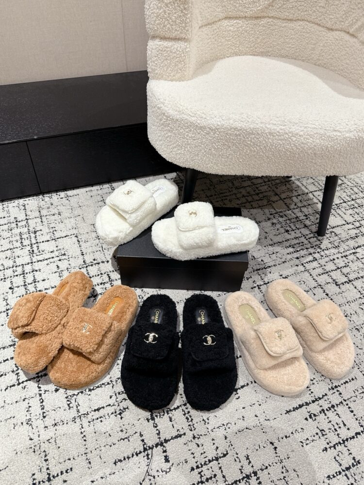 Dép lông cừu C• hanel FA1900 35/42