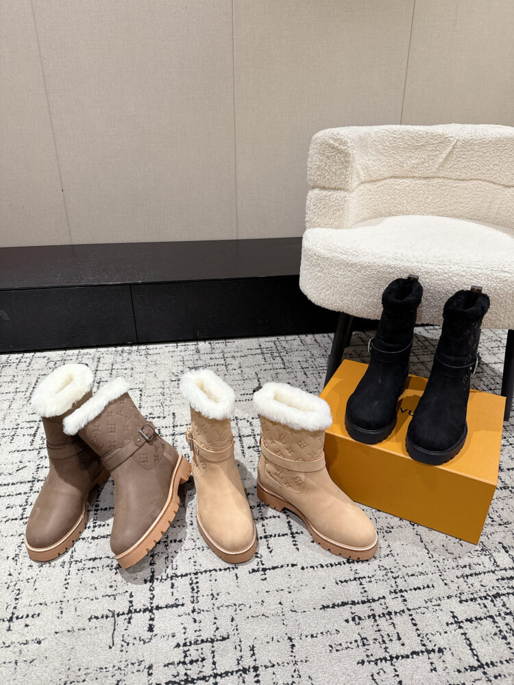 Boots cổ ngắn lót lông L• V 40202760 35/41 H3.5