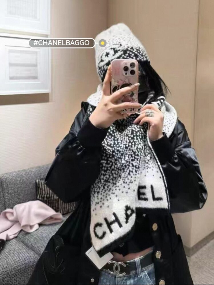 Set Khăn Mũ Ch.anel 3052