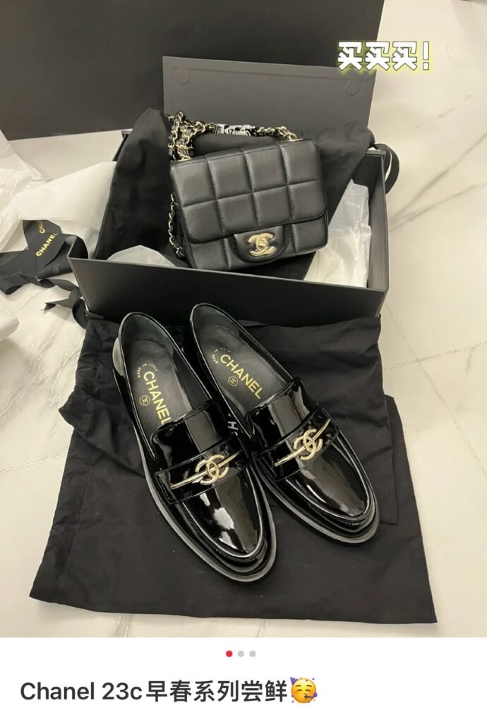 Giày loafer v i p C• hanel 31083040 35/40