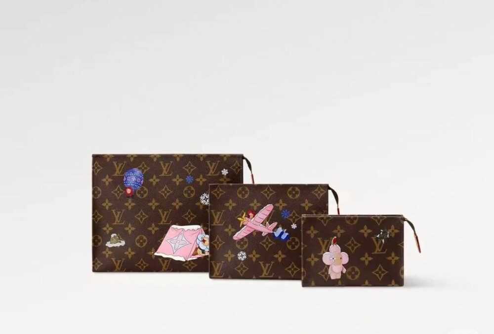 Túi L• V Trio Toilet Pouch M15357 25x20x5.5cm