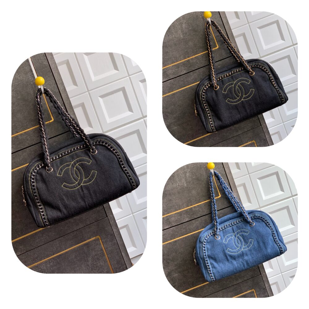 Túi C• hanel Denim 33x20.5x15cm