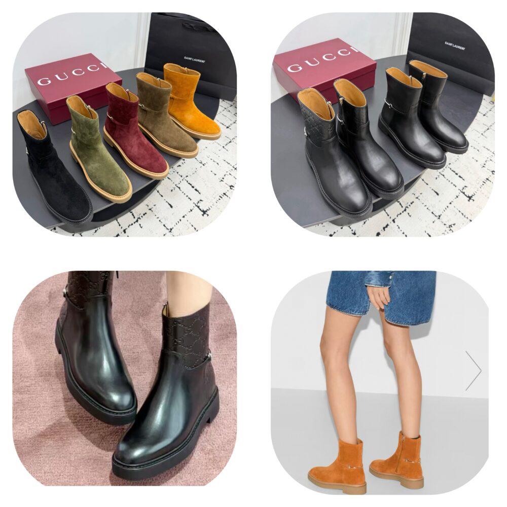 Boots cổ ngắn G• ucci 40312700 35/42 H3.5