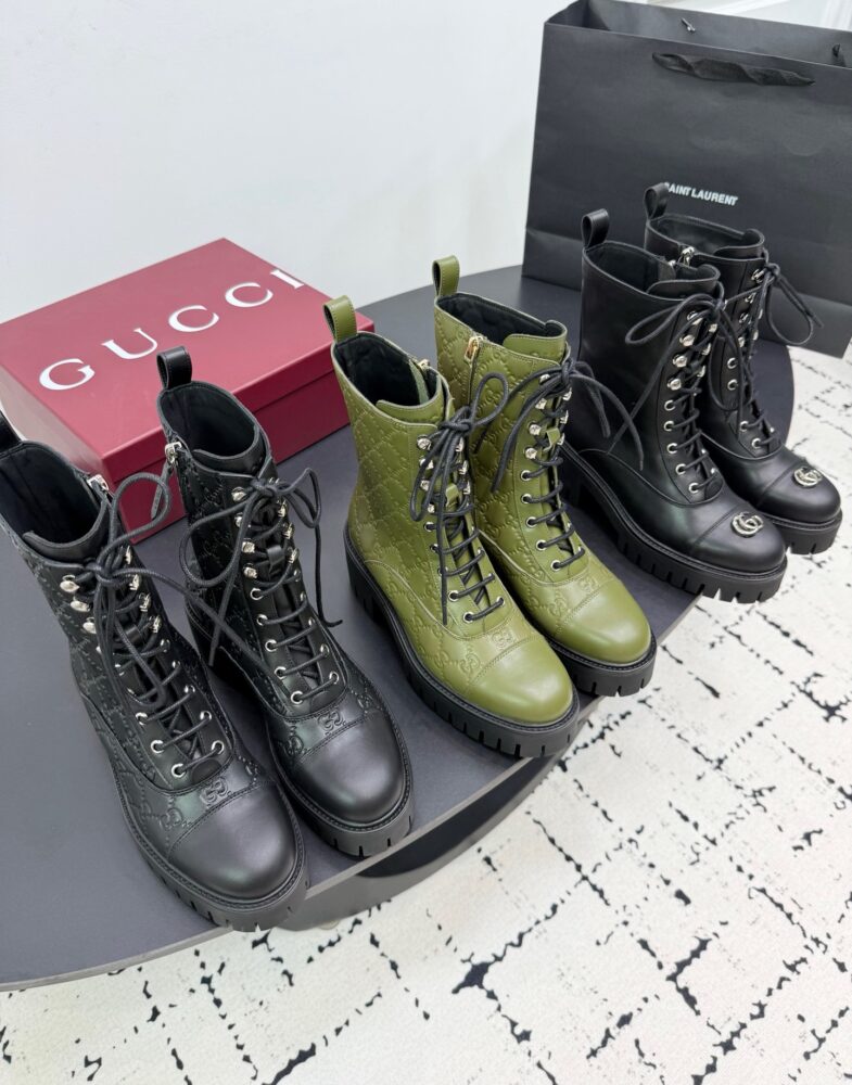 Boots cổ ngắn G• ucci 40312800 35/42 H3.5/6