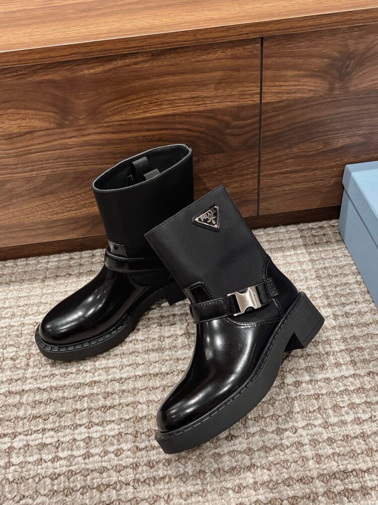 Boots cổ ngắn P• rada 40202600 35/40