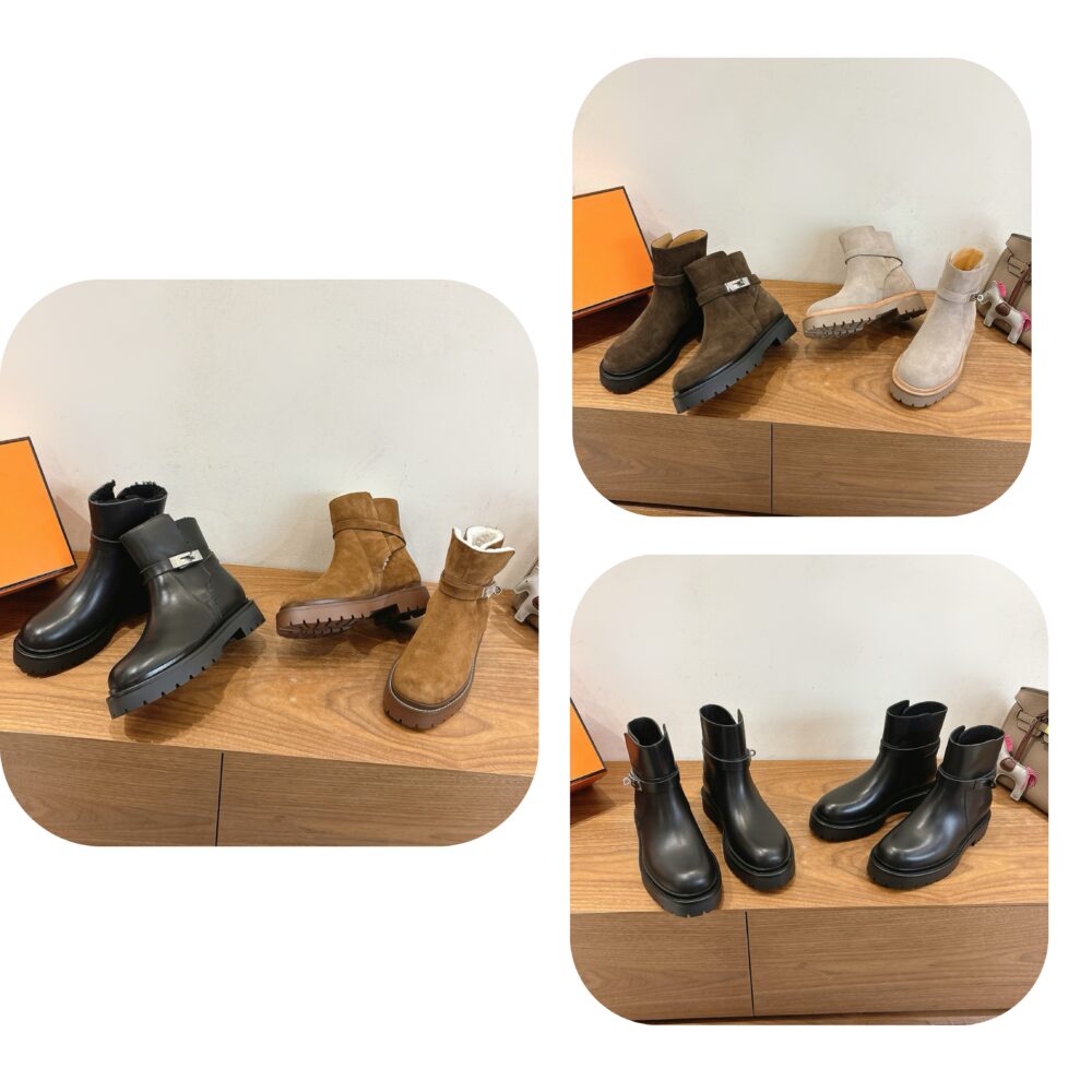 Boots cổ thấp H• ermes 3333000 35/41