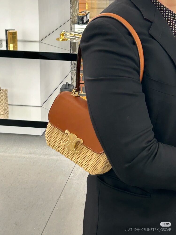 Túi C• eline Garance cói 18.5x13x6cm