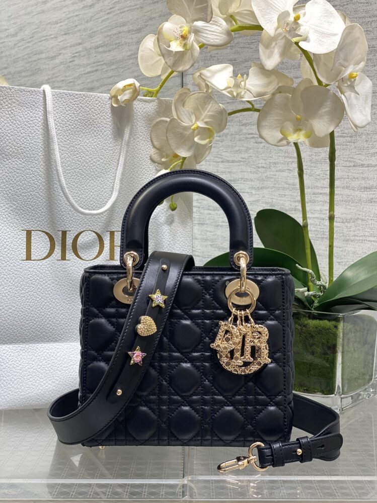 Túi D• ior My Lady charm Cannage 3D - Ảnh 4