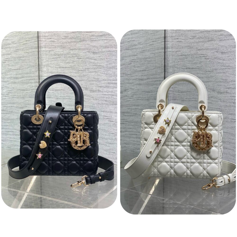 Túi D• ior My Lady charm Cannage 3D