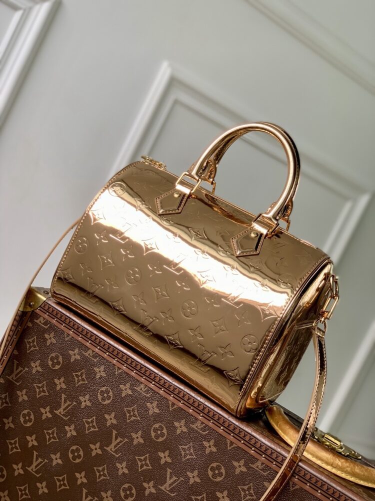 Túi L• V Speedy Bandouliere Miroir Silver M26497 27x19x15cm