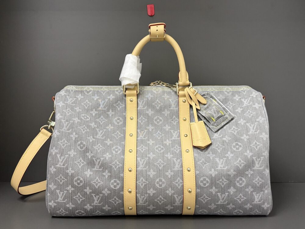 Túi L• V Speedy Bandouliere Denim M13748 45x27x20cm