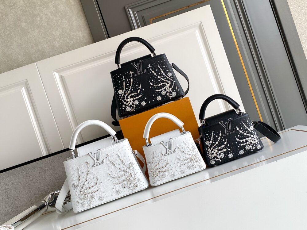 Túi L• V Capucines Thêu cườm thủ công M80083 21cm 27cm