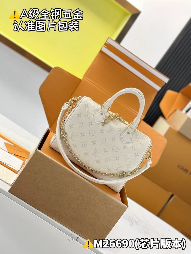 Túi L• V Speedy Bandouliere M26690 25x18x13cm