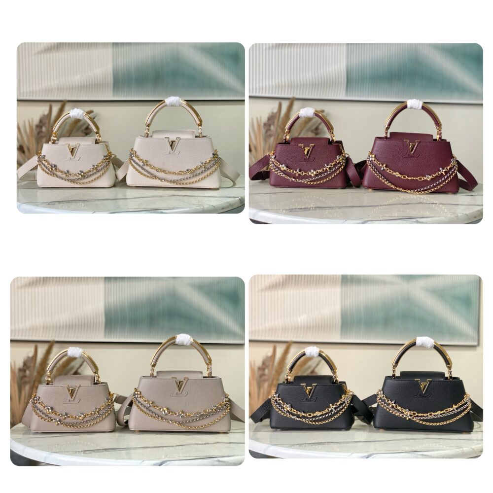 Túi L• V Capucinea East West M 26345 22cm và 26.5cm