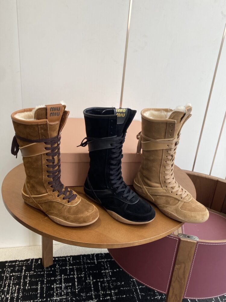 Boots cổ cao M• iuMiu 40122560 35/40