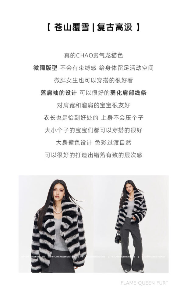 Áo khoác lông thỏ Rex - Ảnh 3