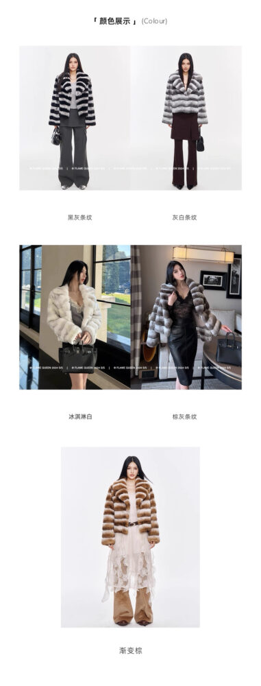 Áo khoác lông thỏ Rex - Ảnh 4