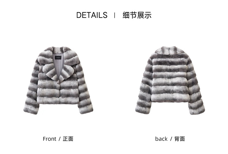 Áo khoác lông thỏ Rex - Ảnh 7