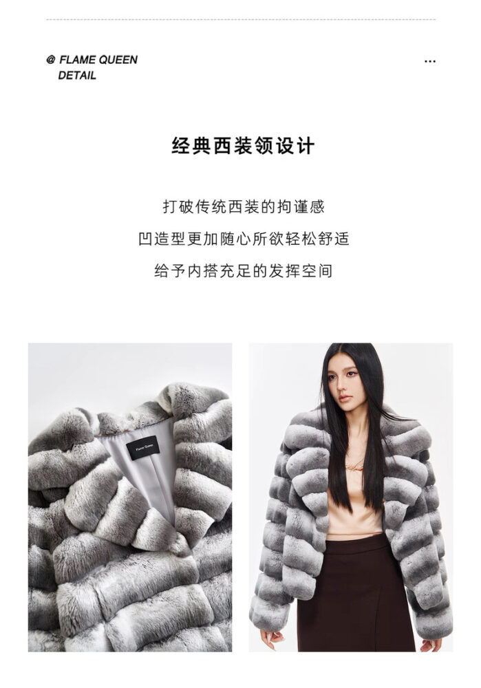 Áo khoác lông thỏ Rex - Ảnh 6