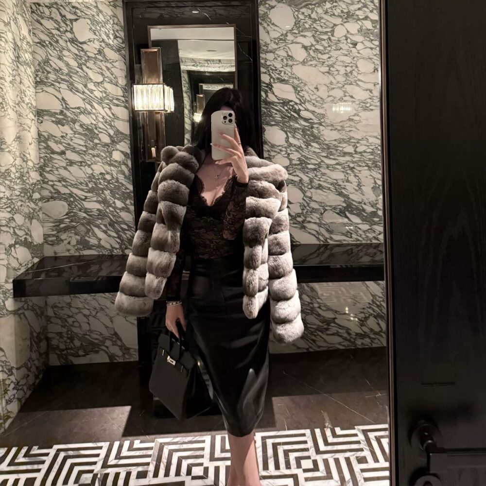 Áo khoác lông thỏ Rex - Ảnh 12