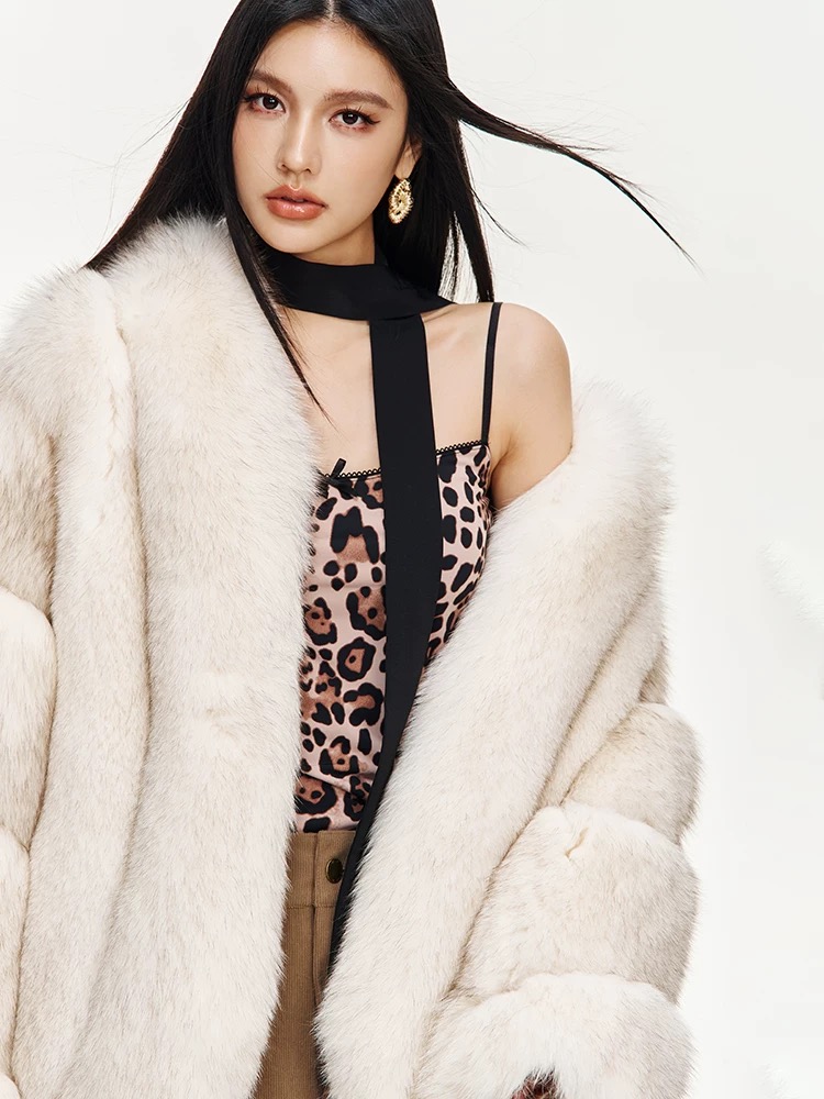 Áo khoác lông cáo - Ảnh 3