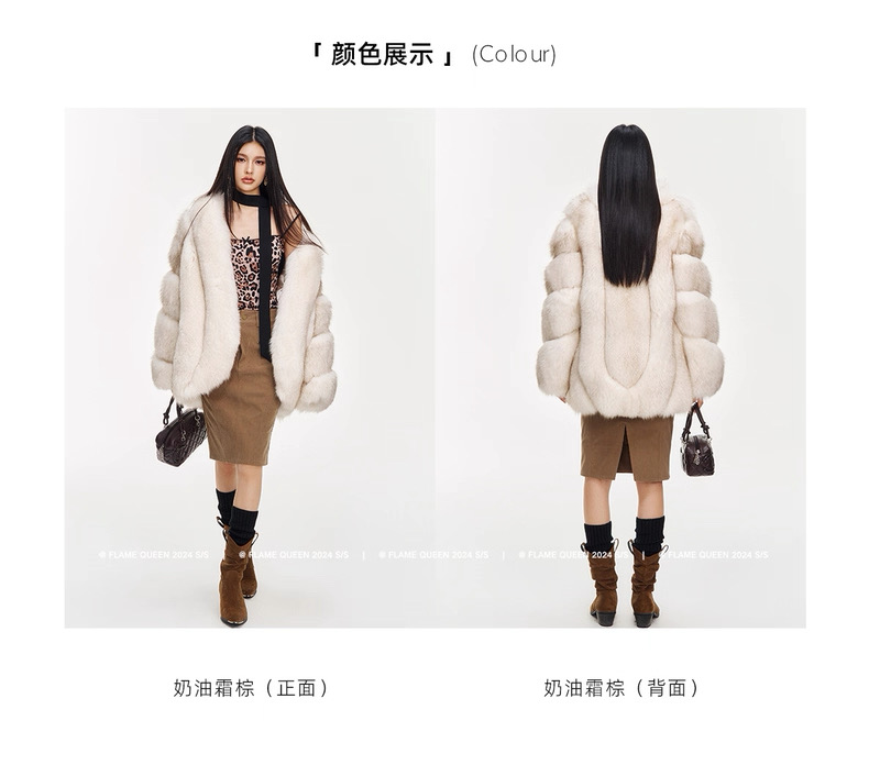 Áo khoác lông cáo - Ảnh 6