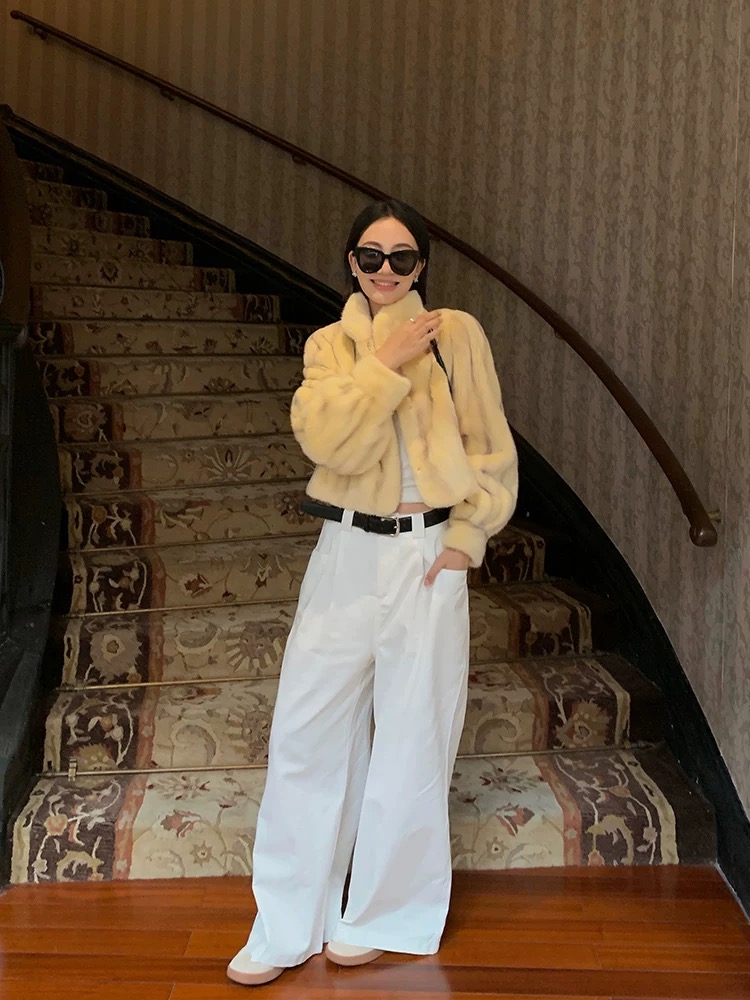 Áo khoác lông chồn - Ảnh 2