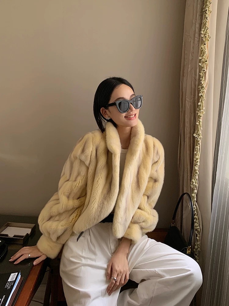 Áo khoác lông chồn - Ảnh 3