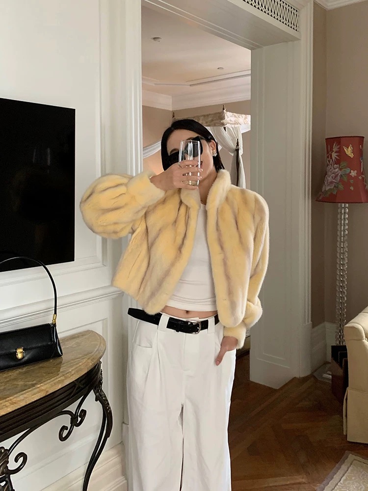 Áo khoác lông chồn - Ảnh 6