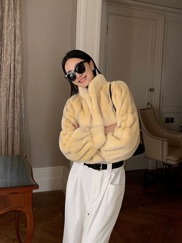 Áo khoác lông chồn - Ảnh 5