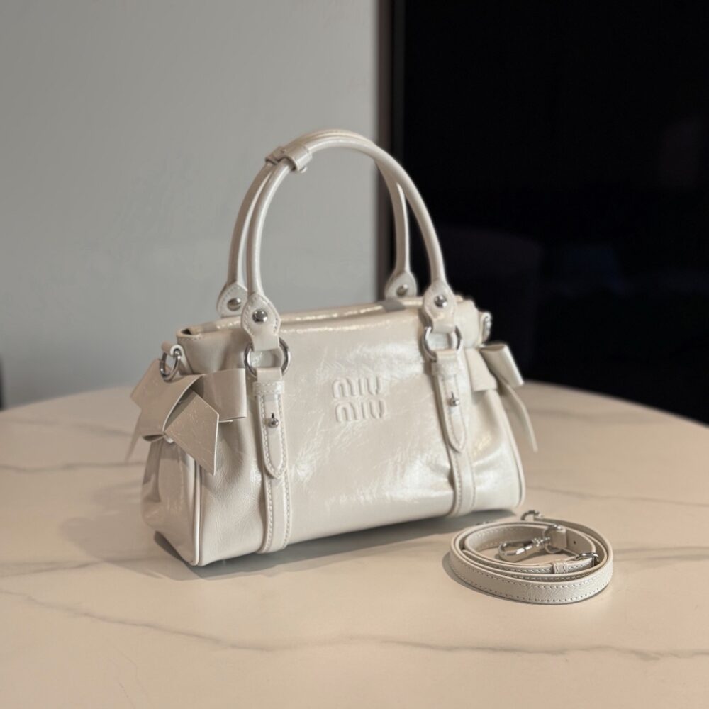 Túi M• iuMiu Ribbon 5BA327 28x15x22cm