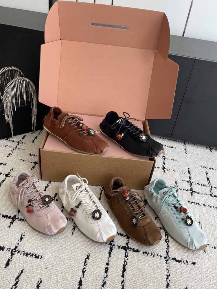 Giày sneaker M• iumiu plume satin FA2000 35/40