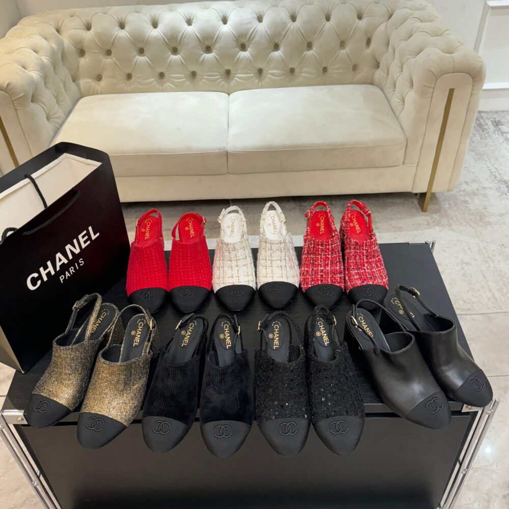 Guốc slingback C• hanel FA1960 35/41 H6.5