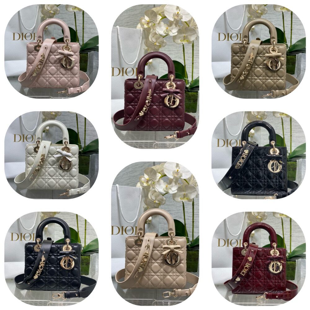 Túi My Dior ABC charm nơ 20cm