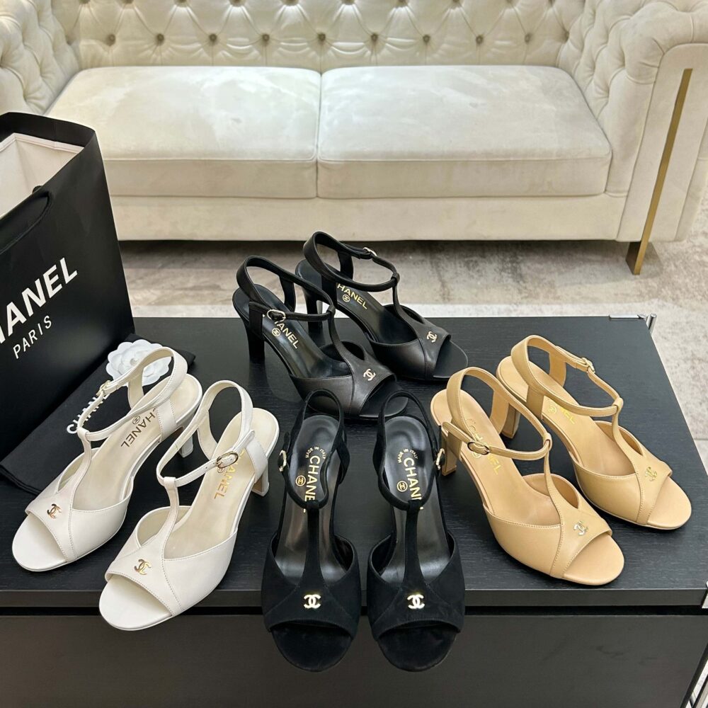 Giày sandal cao gót C• hanel FA2000 35/41 H9