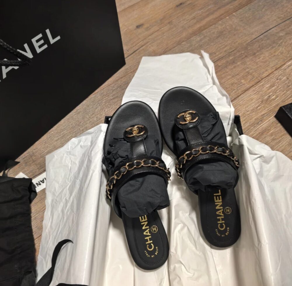 Vip Dép xỏ ngón C• hanel 31082640 35/41