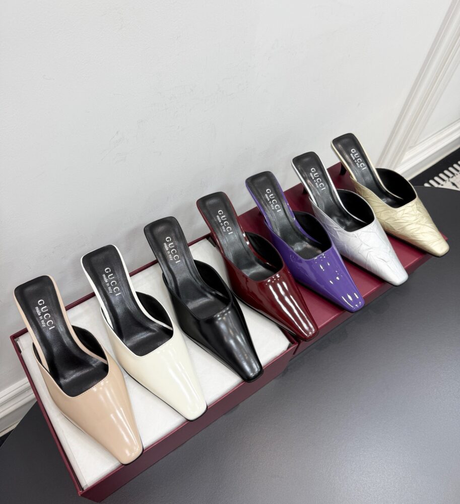 Giày sục cao gót G• ucci 40312200 35/42 H5.5