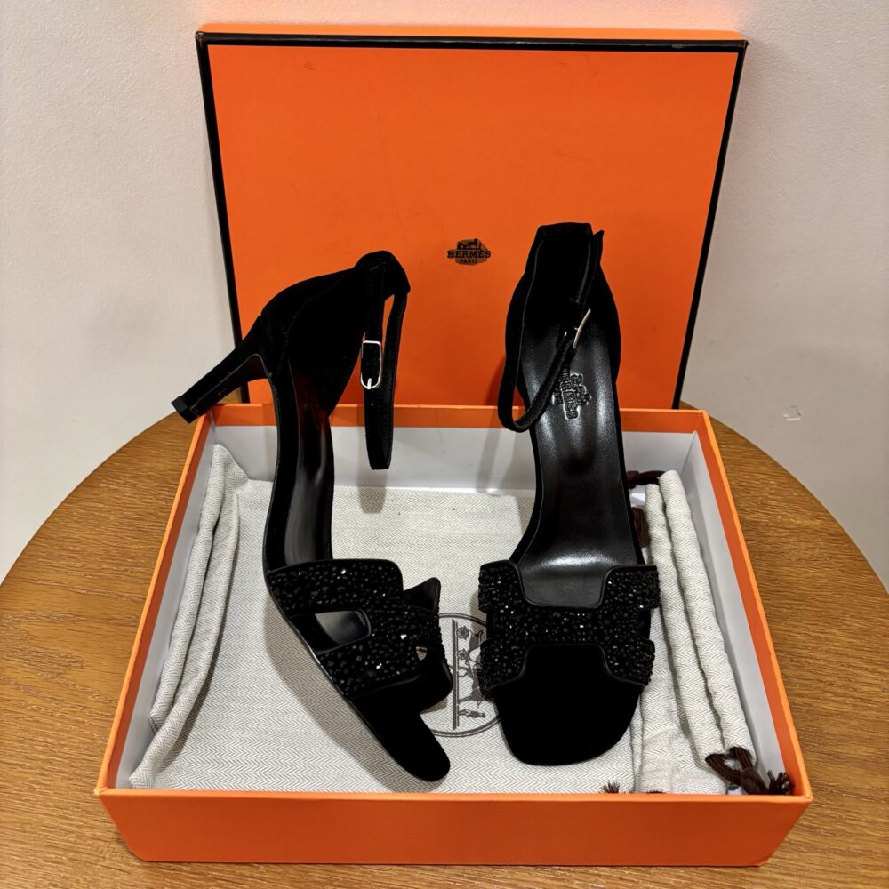 Giày sandal cao gót H• ermes Joy70 40402760 35/42