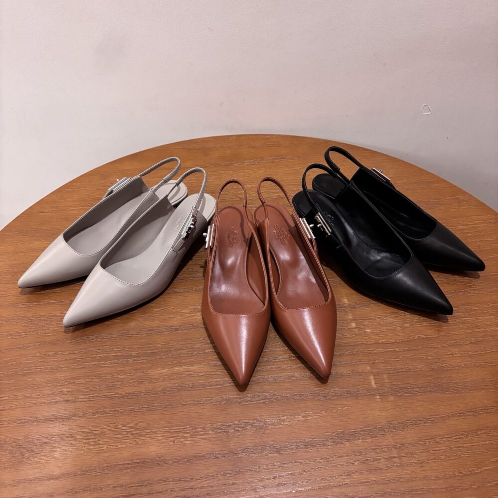 Giày sandal slingback H• ermes Lover40 40402700 34/42