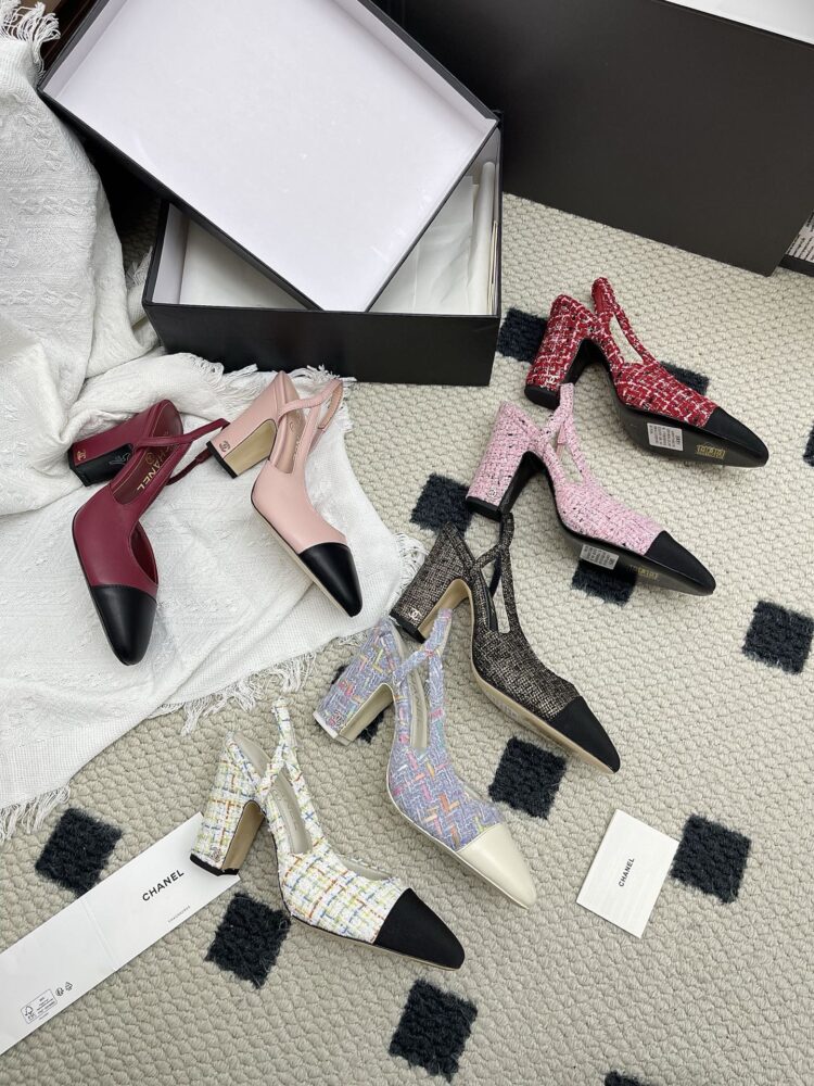 Giày, guốc slingback C• hanel 40122160 35/40 H6.5-9.5