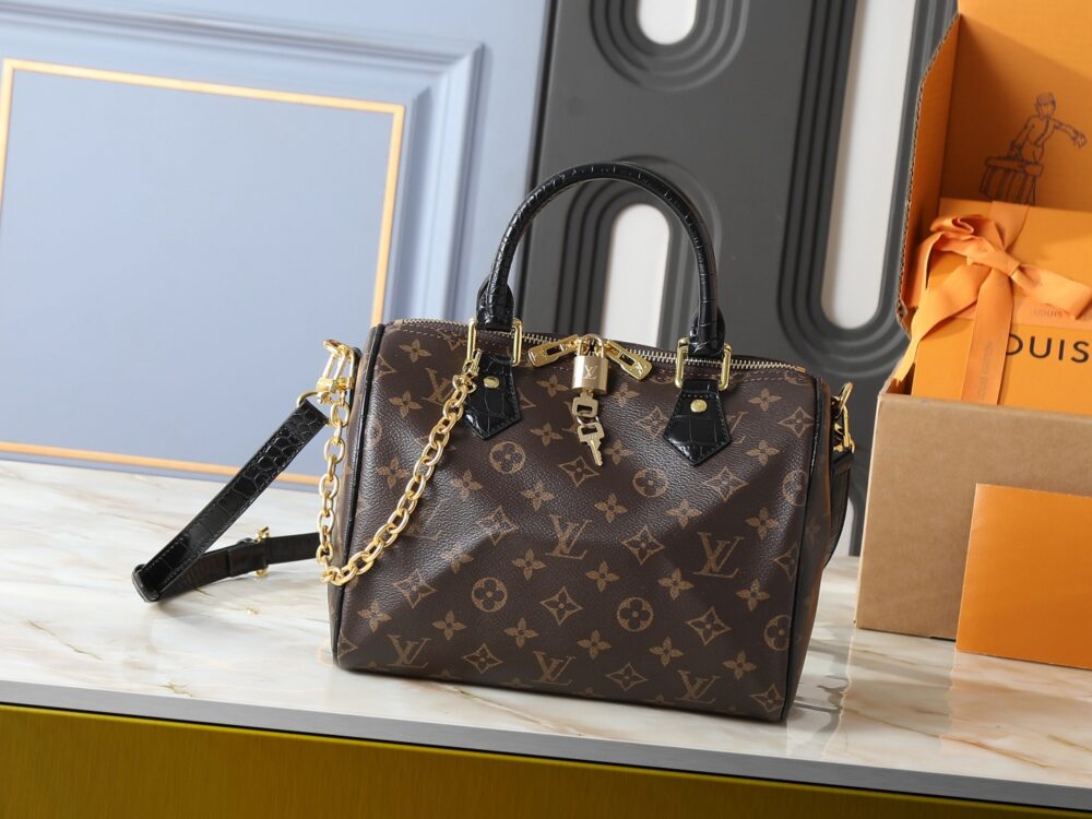 Túi L• V Speedy 25cm da PU