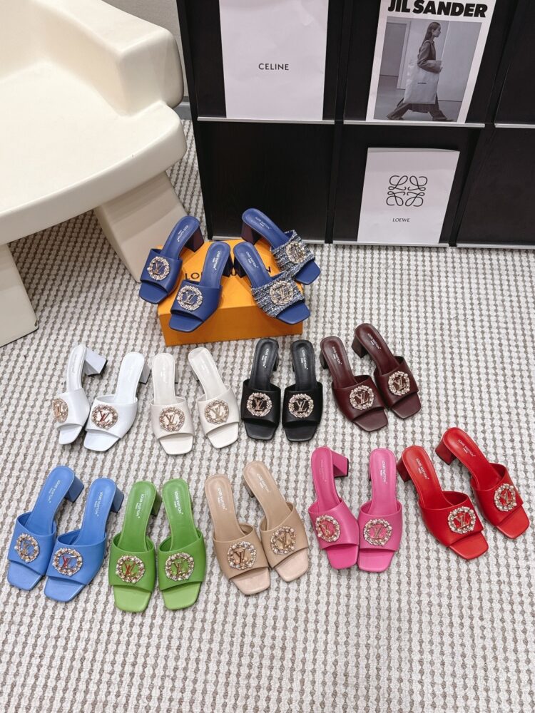 Giày gót vuông G• ucci 10392160 35/42