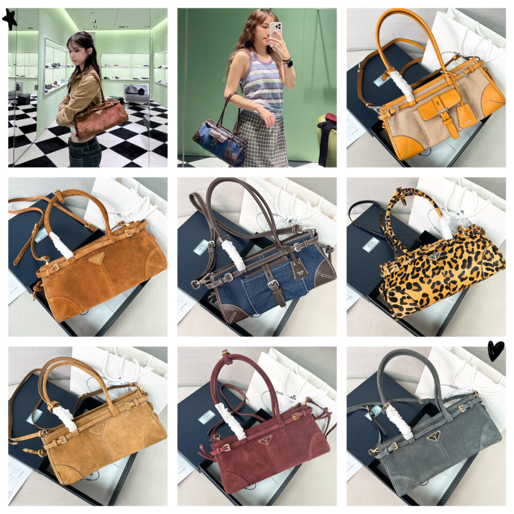 Túi P• rada Bonnie LuxSoft 1BA426 32x15.5x12cm