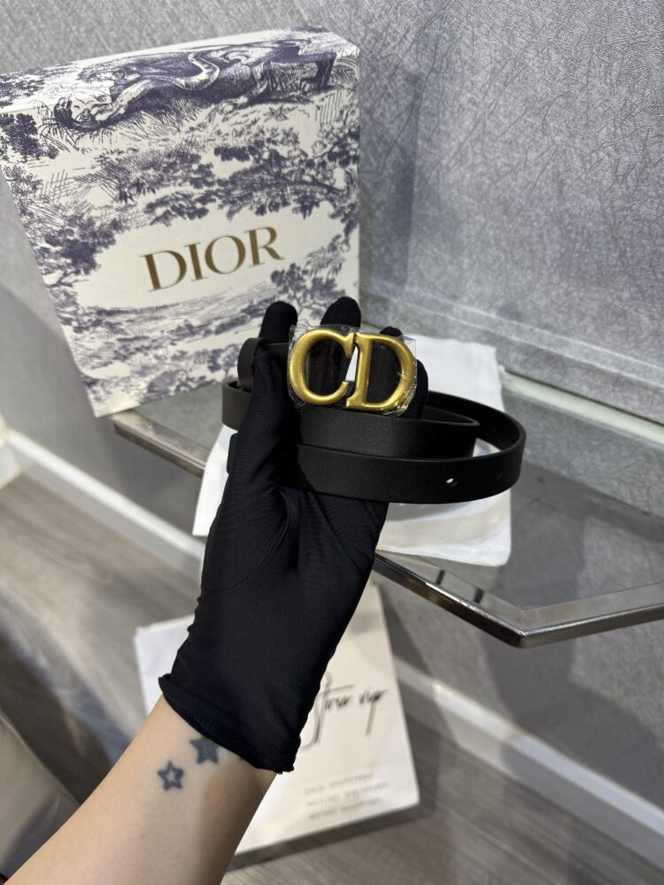 ORD Trả Kh- Dây lưng nữ D• ior Saddle 2mm