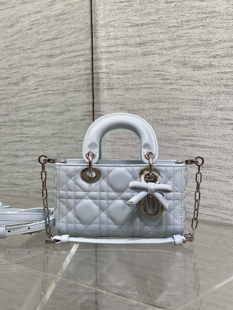 Túi D• ior Djoy charm nơ 16.5cm