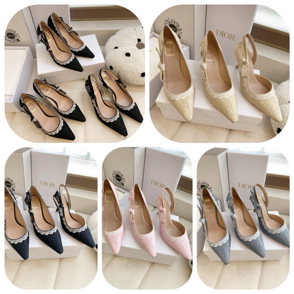 Giày cao gót D• ior Dentelle 10392300 34/44 H6.5-9.5