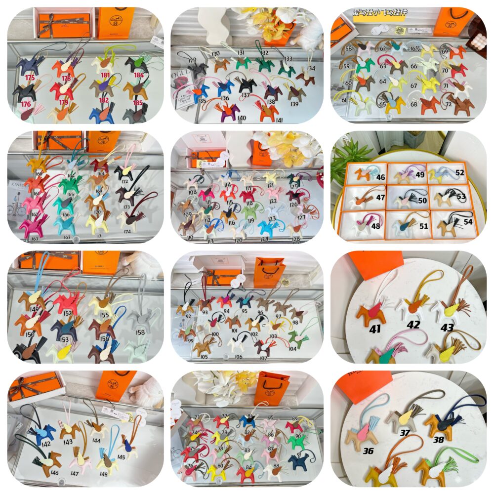 Charm ngựa treo túi H• ermes 186 màu